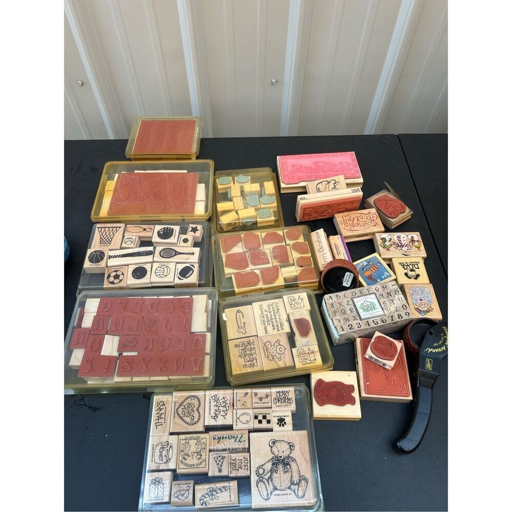 Stampin up Craft day rubber‎ stamper lot